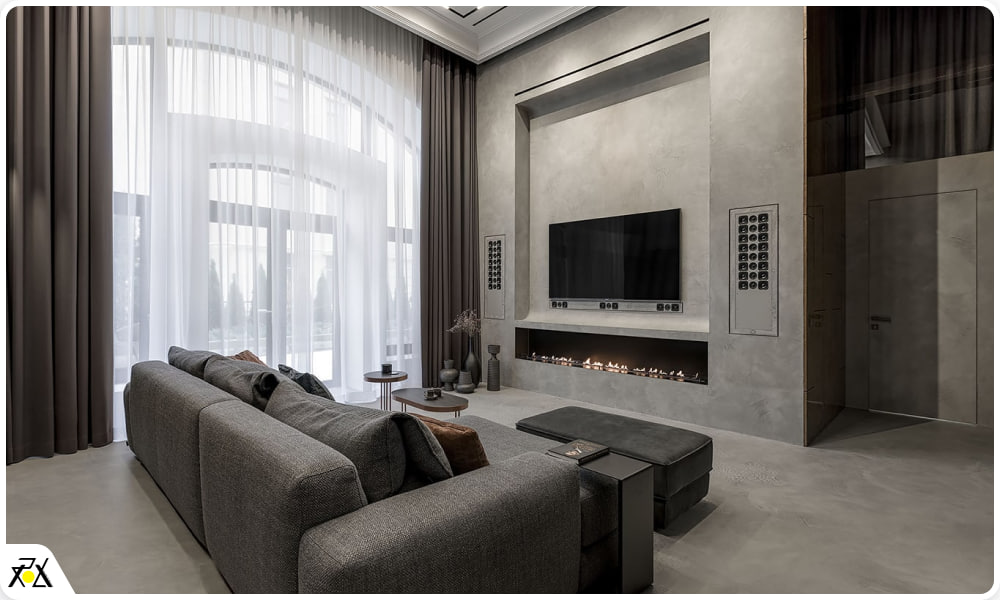 میکروسمنت نما داخلی ساختمان